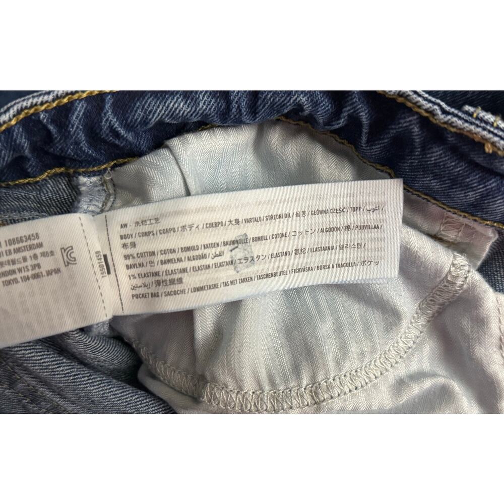 Abercrombie & Fitch The Vintage Straight High Rise Blue Jeans 29/8L Curve Love - Picture 8 of 11